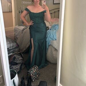 Dark green mermaid prom/formal/bridesmaids dress